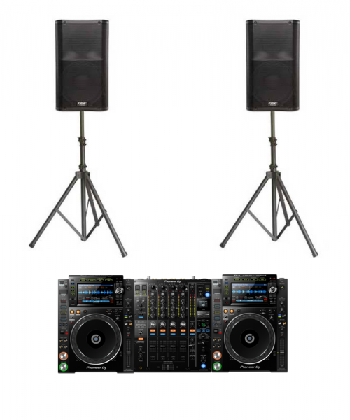 DJ + SPEAKERS RENTAL PACKAGE