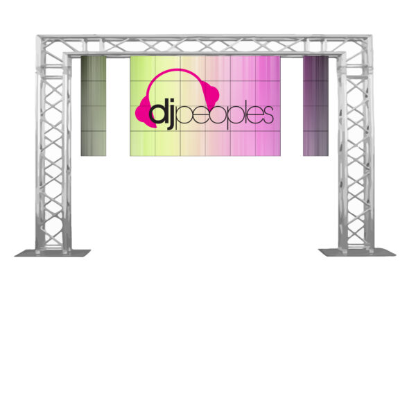 7' x 10' Hanging LED Video Wall with 2 LED Columns