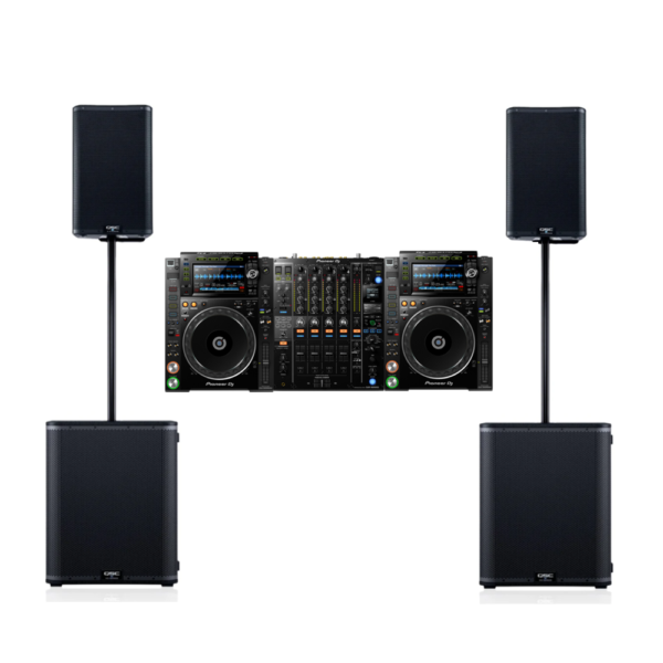 DJ, SPEAKERS AND SUB-BASS RENTAL PACKAGE Miami