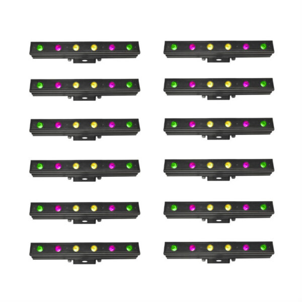 12-Piece LED Up Lighting Rental Package (18" Fixture)